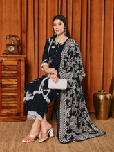 Printed Cotton Blend Kurta With Pants & Dupatta